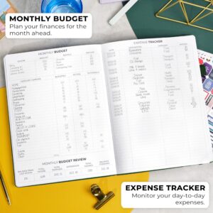 Clever Fox Planner Pro Premium Edition– Luxurious Weekly & Monthly Planner + Budget Planner Organizer for Productivity & Reaching Goals, Undated, A4 Hardcover + Keepsake Box, Lasts 1 Year, ForestGreen