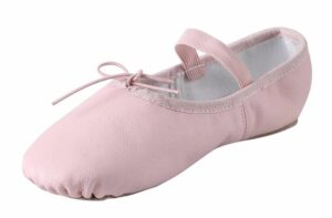 linodes genuine leather ballet shoes/ballet slippers/dance shoes for women and girls-pink-8m