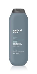 method men 2-in-1 shampoo and conditioner, sea and surf, paraben and phthalate free, 14 fl oz, 1 ct