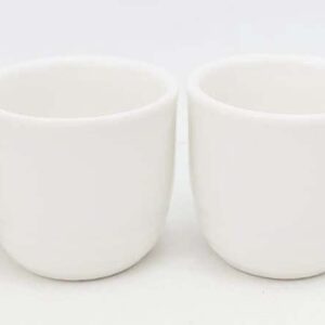 JapanBargain 2724, Sake Cups Set Japanese Porcelain Wine Saki Cup Small Tea Cup Microwave and Dishwasher Safe, White Color, 12 Cups