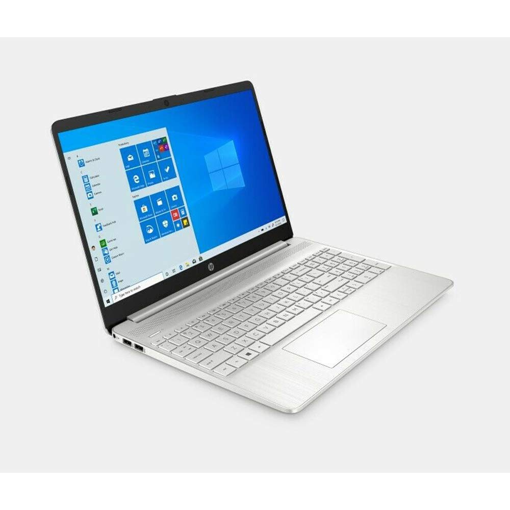 HP 2021 15.6” HD Touchscreen Laptop Computer, AMD Ryzen 7-4700U Processor, 16GB RAM, 256GB SSD, HD Audio, HD Webcam, AMD Radeon Graphics, Bluetooth, HDMI, Windows 10, Silver, 32GB SnowBell USB Card