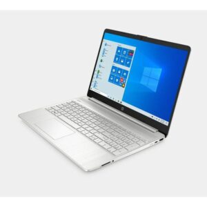 HP 2021 15.6” HD Touchscreen Laptop Computer, AMD Ryzen 7-4700U Processor, 16GB RAM, 256GB SSD, HD Audio, HD Webcam, AMD Radeon Graphics, Bluetooth, HDMI, Windows 10, Silver, 32GB SnowBell USB Card