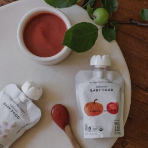 White Leaf Provisions Biodynamic Organic Baby Food Pumpkin + Nectarine (6 (90g) Pouches)