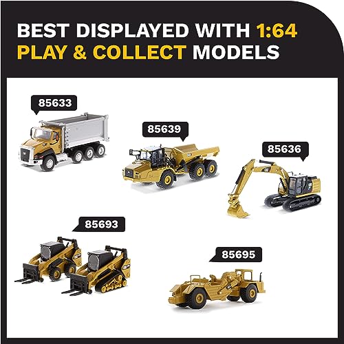 Diecast Masters 1:64 Caterpillar CT-660 Ox Stampede Dump Truck, Play & Collect Series Cat Trucks & Construction Equipment | 1:64 Scale Model Diecast Collectible | Diecast Masters Model 85633