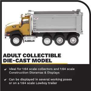 Diecast Masters 1:64 Caterpillar CT-660 Ox Stampede Dump Truck, Play & Collect Series Cat Trucks & Construction Equipment | 1:64 Scale Model Diecast Collectible | Diecast Masters Model 85633