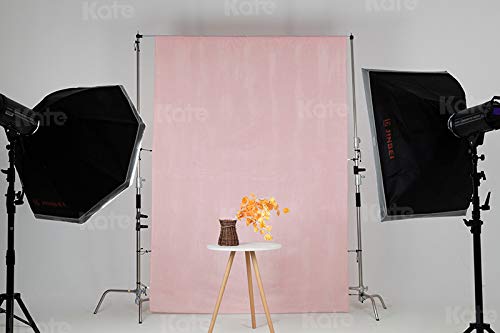 Kate 6ft×9ft Solid Light Pink Backdrop Portrait Photography Background for Photography Studio Children and Headshots Light Pink Backdrop Background for Photography Photo Booth