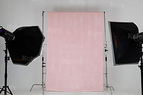 Kate 6ft×9ft Solid Light Pink Backdrop Portrait Photography Background for Photography Studio Children and Headshots Light Pink Backdrop Background for Photography Photo Booth