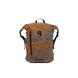 geckobrands endeavor waterproof backpack, ember geckoflage