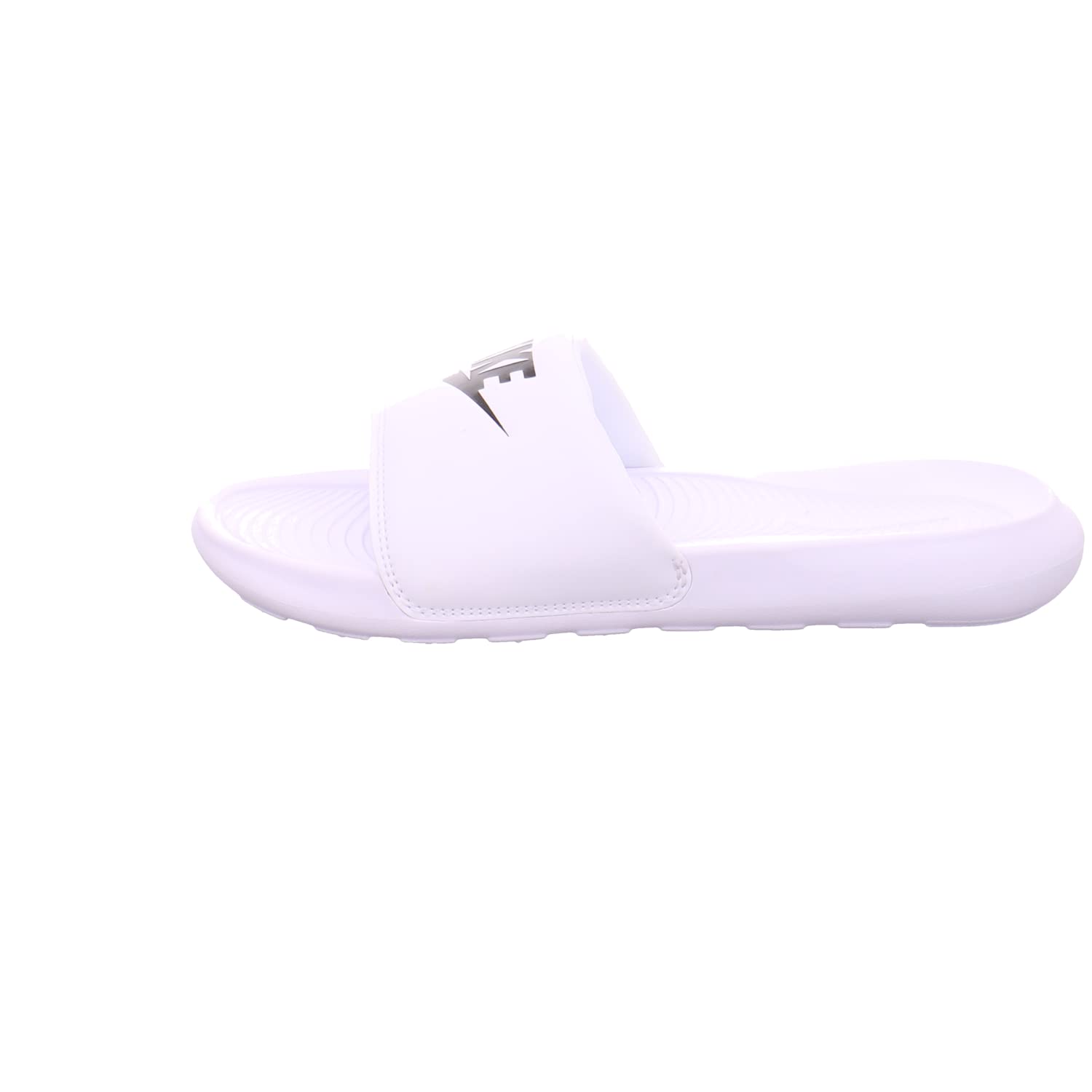 NIKE Men's Slide Slipper, White Black White, 9