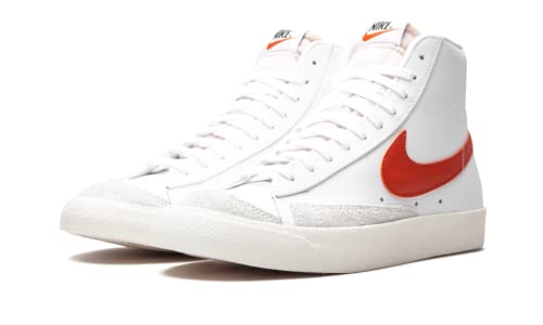 Nike Men's Blazer Mid '77 Basketball Shoe, White Black, 9