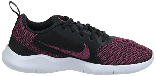 NIKE Women's WMNS Flex Experience RN 10 Running Shoe, Black Fireberry Dk Smoke Grey Iron Grey, 8