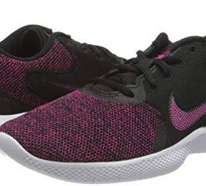 NIKE Women's WMNS Flex Experience RN 10 Running Shoe, Black Fireberry Dk Smoke Grey Iron Grey, 8