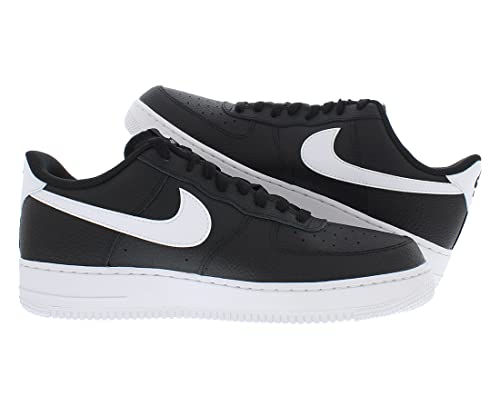 NIKE Men's Low-Top Sneakers Basketball Shoe, Black White, 11