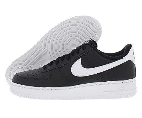 NIKE Men's Low-Top Sneakers Basketball Shoe, Black White, 11