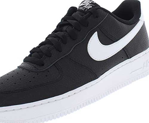 NIKE Men's Low-Top Sneakers Basketball Shoe, Black White, 11