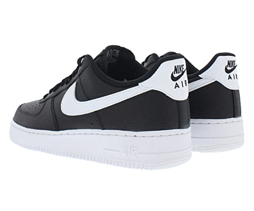 NIKE Men's Low-Top Sneakers Basketball Shoe, Black White, 11