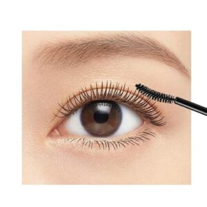 HEROINE MAKE by KISSME Volume UP Mascara Super Waterproof WP 01 Black | with Ultra Volumizing for Even Long-Lasting and Curl Eyelash for Women