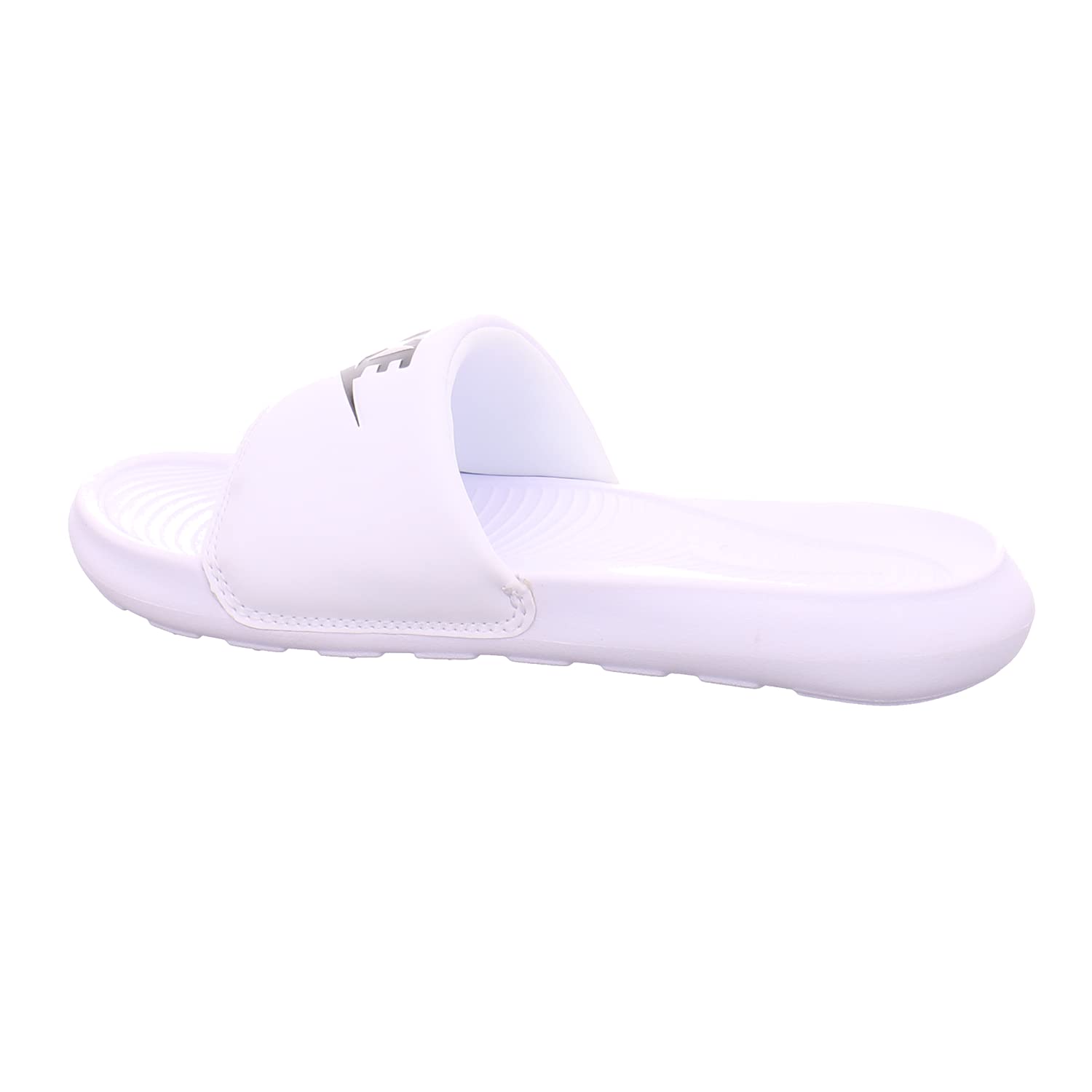 Nike Women's Basic/Active Slide, White Black White, 11 AU