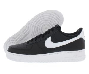 nike men's low-top sneakers basketball shoe, black white, 9