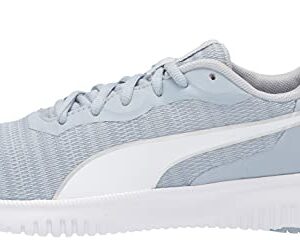 Puma Women's Flyer Flex Running Shoe, Blue Fog-Metallic Silver, 6.5