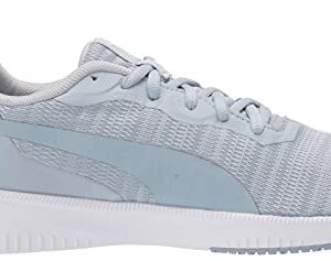 Puma Women's Flyer Flex Running Shoe, Blue Fog-Metallic Silver, 6.5