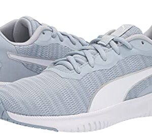 Puma Women's Flyer Flex Running Shoe, Blue Fog-Metallic Silver, 6.5