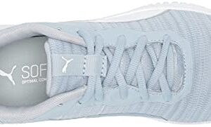 Puma Women's Flyer Flex Running Shoe, Blue Fog-Metallic Silver, 6.5