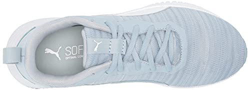 Puma Women's Flyer Flex Running Shoe, Blue Fog-Metallic Silver, 6.5