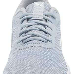 Puma Women's Flyer Flex Running Shoe, Blue Fog-Metallic Silver, 6.5