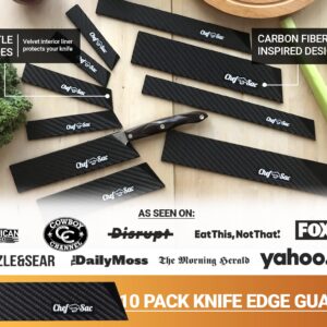 Chef Sac Chef Knife Roll Bag with 10-Pack Knife Guards Included