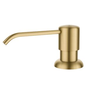 kraus boden kitchen soap and lotion dispenser in brushed brass, ksd-53bb