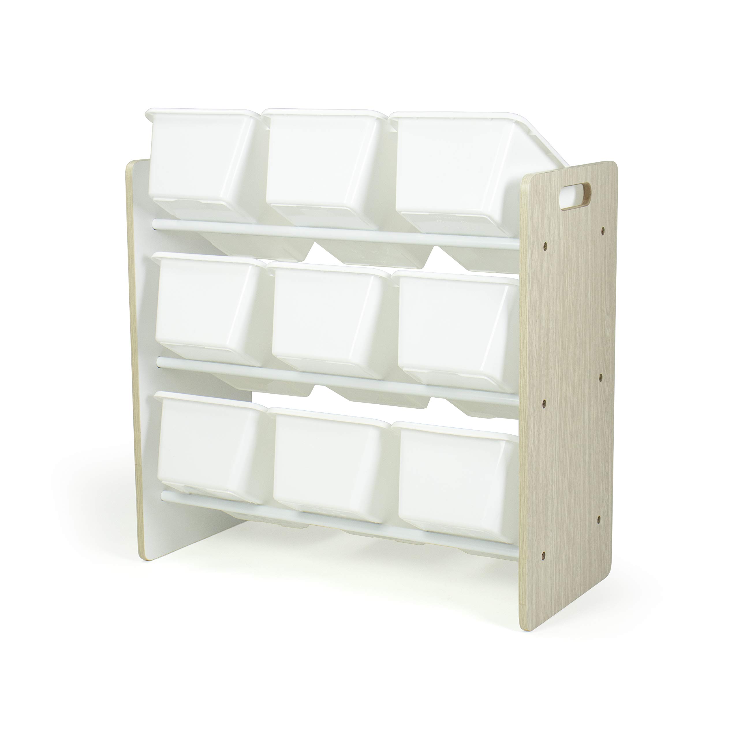 Humble Crew Storage Organizer, 9 Small Bins, Sandwashed/White