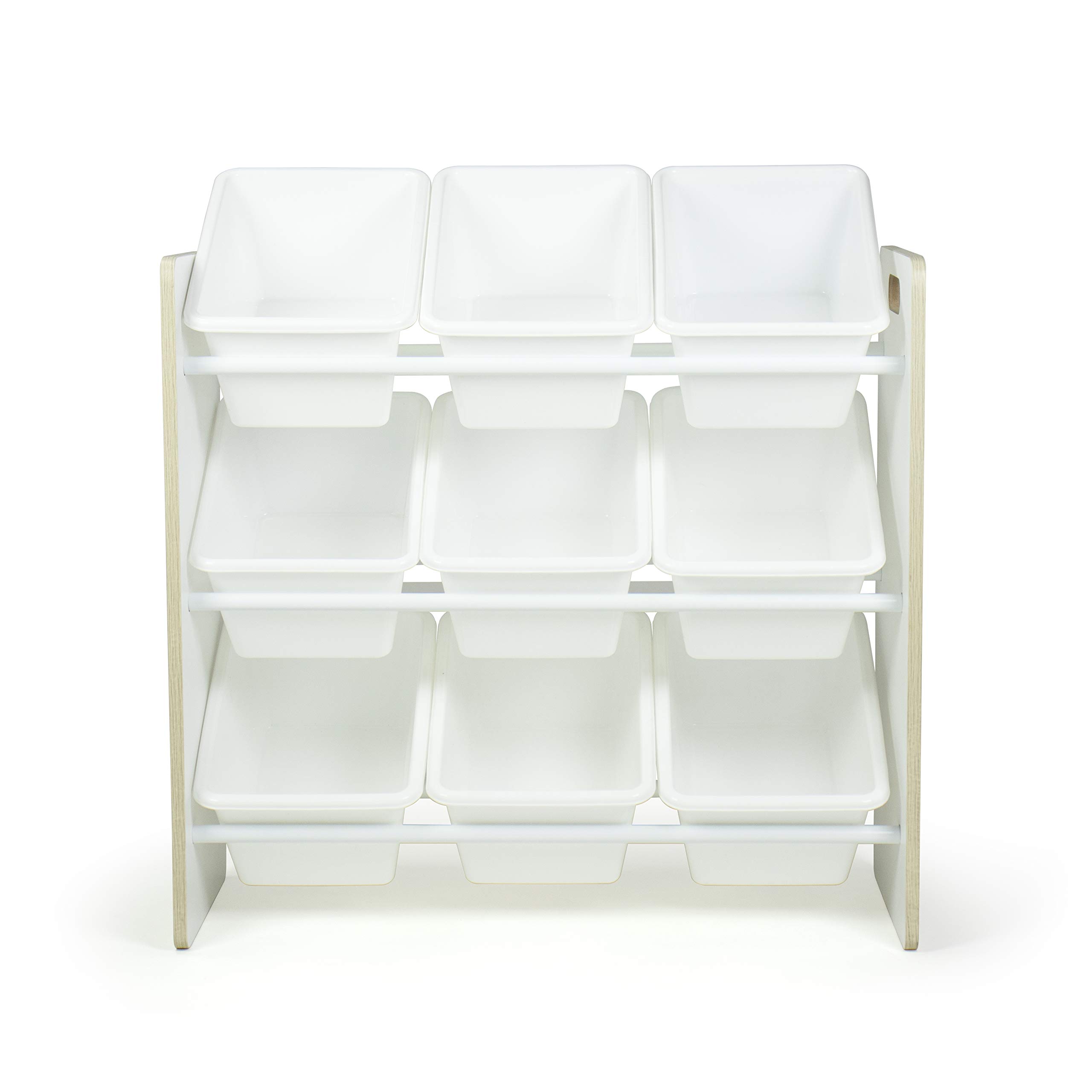 Humble Crew Storage Organizer, 9 Small Bins, Sandwashed/White