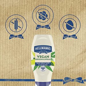 Hellmann's Vegan Dressing and Spread Vegan 3 Ct for a Rich, Creamy Plant-Based Alternative to Mayo Same Great Taste, Plant Based, Free From Eggs 11.5 oz