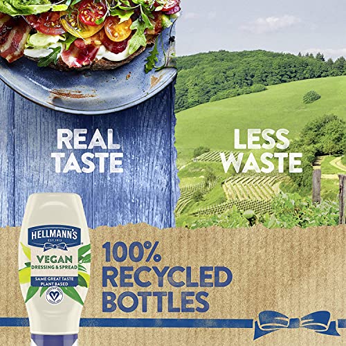 Hellmann's Vegan Dressing and Spread Vegan 3 Ct for a Rich, Creamy Plant-Based Alternative to Mayo Same Great Taste, Plant Based, Free From Eggs 11.5 oz