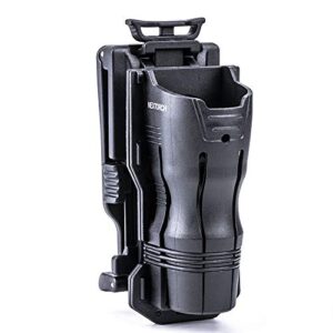 nextorch tactical flashlight holster 360 rotation compatible holder for 26mm-29mm diameter small size flashlight (v61)