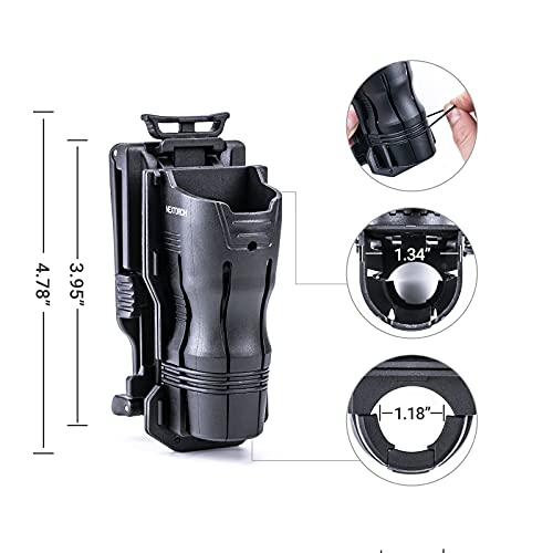 NEXTORCH Tactical Flashlight Holster 360 Rotation Compatible Holder for 26mm-29mm Diameter Small Size Flashlight (V61)