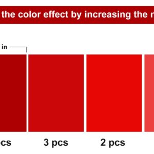 14 Pieces Christmas Gel Filter Colored Overlays Correction, Gel Light Filter Transparent, Transparent Color Film Plastic Sheets, 11.7 by 8.3 Inches(Red)