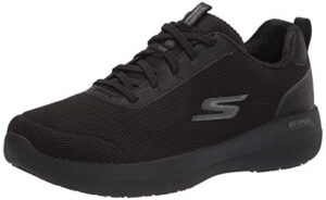 skechers women's go walk stability-magnificent sneaker, black, 11