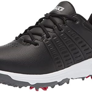 Skechers Women's Go Jasmine Spiked Waterproof Golf Shoe, Black, 8.5