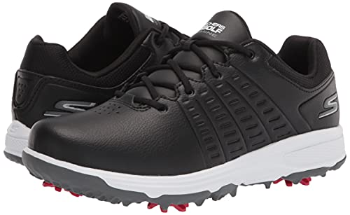 Skechers Women's Go Jasmine Spiked Waterproof Golf Shoe, Black, 8.5