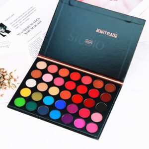 MYUANGO Color Studio Eyeshadow Palette, Highly Pigmented 35 Shades Matte and Shimmers Makeup Palette, Waterproof Blendable Eye Shadow, Cruelty- Free Makeup Pallet