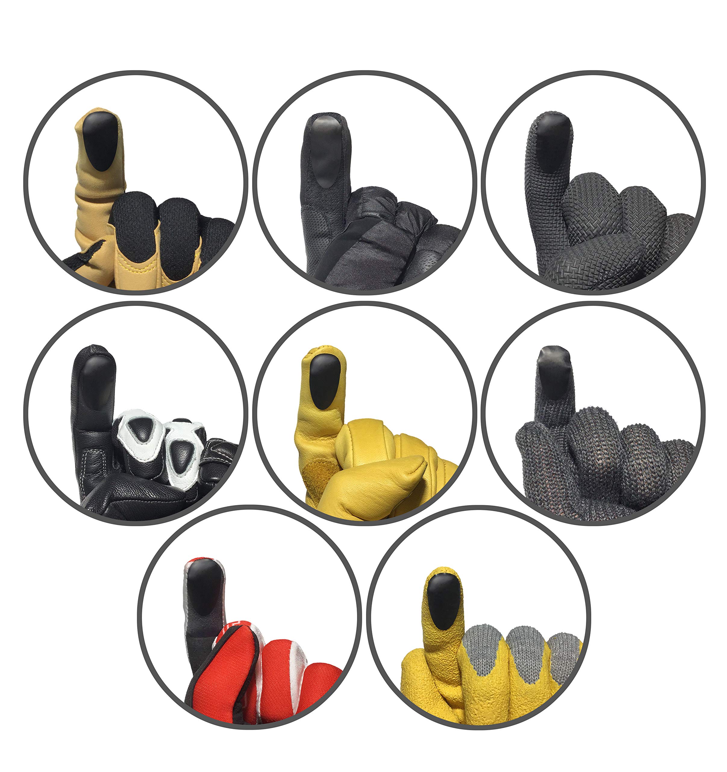 GloveTacts Ultra Thin Conductive Touch Screen Stickers for Gloves: The Easiest Way to Make Gloves Touch Compatible