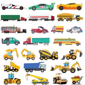ooopsiun cars and trucks temporary tattoos for boys - 100 tattoos, cars construction decorations supplies favors for kids boys