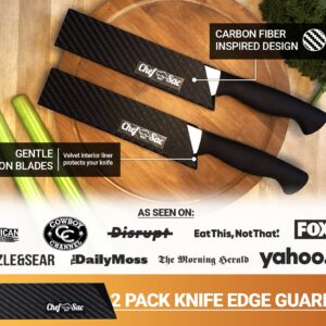 Chef Sac Chef Knife Roll Bag Case with 2-Pack Knife Guards (8.5") Included