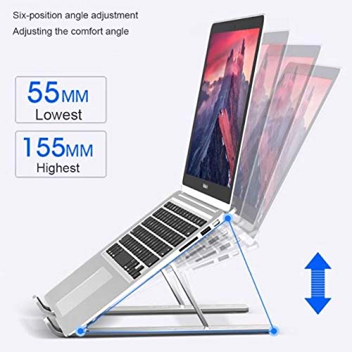 BoxWave Stand and Mount Compatible with Panasonic Toughbook CF-19 (Stand and Mount Compact QuickSwitch Laptop Stand, Portable, Multi Angle Viewing Stand - Metallic Silver