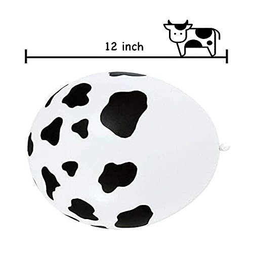 25 PCS Cow Balloons Funny Cow Print Balloons For Children's Party Western Cowboy Theme for Kids Birthday Party Favor Supplies Decorations