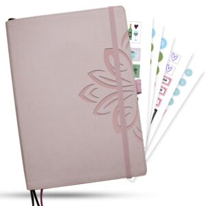 undated daily planner - the seed planner - weekly, monthly & yearly organizer-productivity journal with hourly agenda, to do list & goals 2024 pink