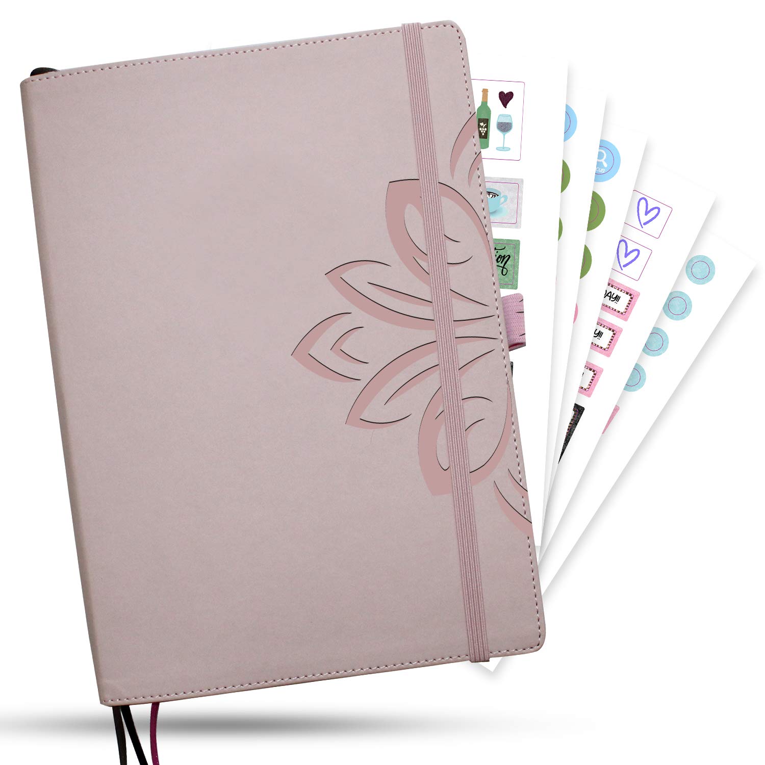 Undated Daily Planner - The Seed Planner - Weekly, Monthly & Yearly Organizer-Productivity Journal with Hourly Agenda, To Do List & Goals 2024 Pink