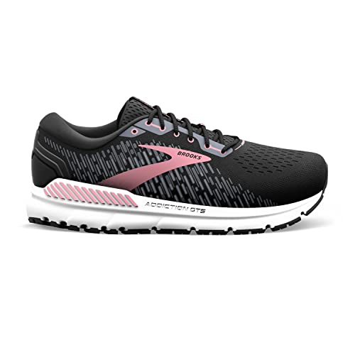 Brooks Women's Addiction GTS 15 Supportive Running Shoe - Black/Ebony/Mauvewood - 9 Medium